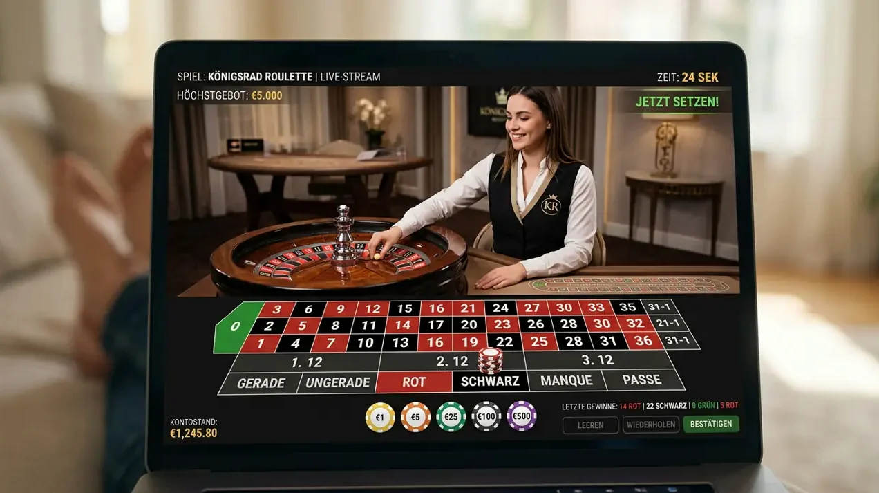 Live Casino — Auswahl bei Vegas