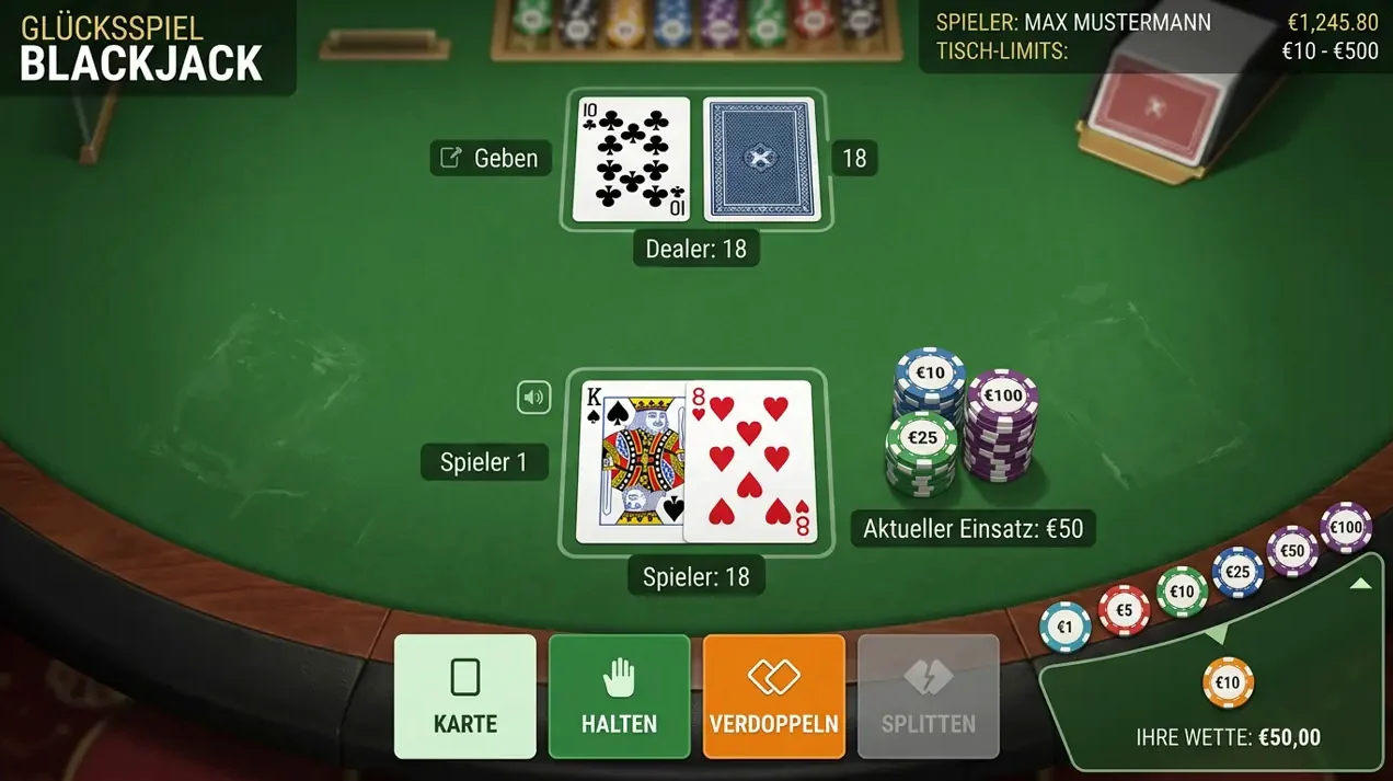 Vegas: Tischspiele & Video Poker